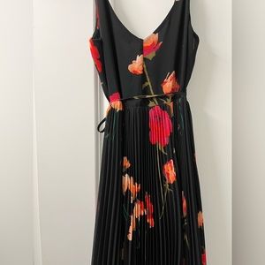 Wilfred floral wrap dress, tulle skirt